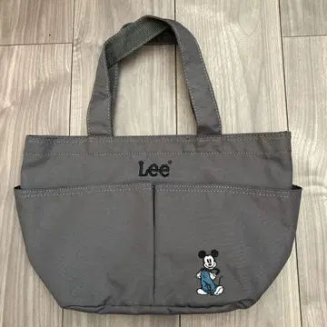 Lee 미키 자수 토트백 그레이