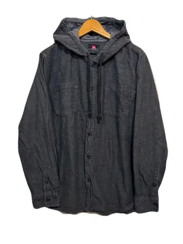 US 구제 의류 QUIKSILVER 긴팔 후디 셔츠 플란넬 셔츠