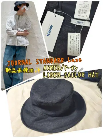새상품 저널 스탠다드 럭스/아멘/LINEN SAILOR HAT