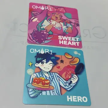 GiGO 게이머 야키 코스터 OMORI 히로 스위트 하트 세트