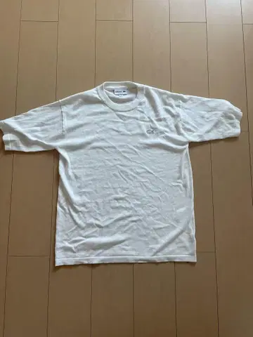 LACOSTE 클래식 핏 T셔츠 M 화이트