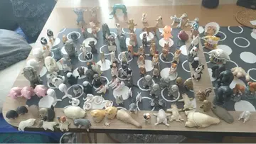 동물 피규어 세트 약 100체