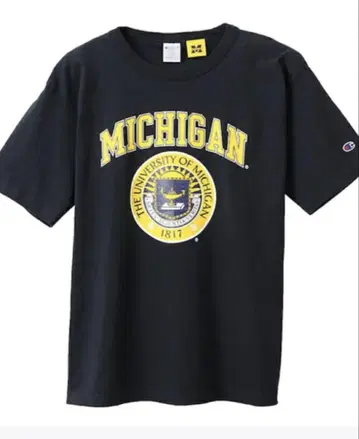Champion MICHIGAN T셔츠 블랙 M