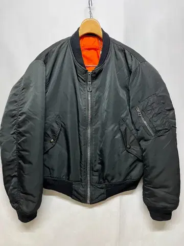 90s 빈티지 민간 IBFCBS MA-1 플라이트 자켓 블랙 M