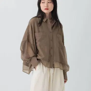 LEPSIM 렙심 절개 판초 숏 셔츠