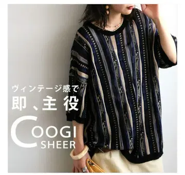 안티카 COOGI 시어 니트 상의 프리 사이즈