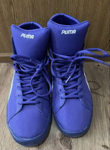 PUMA 퍼플 하이컷 스니커즈 27cm