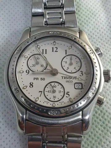 TISSOT PR 50 쿼츠 손목시계