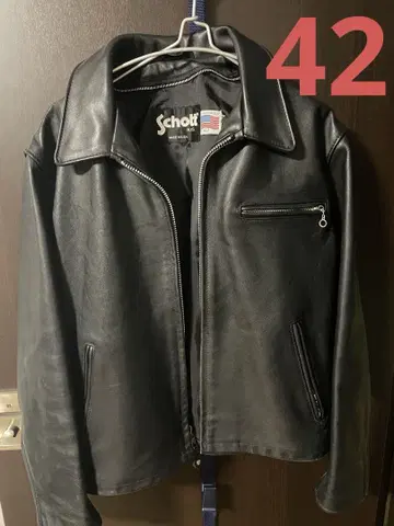 Schott 블랙 가죽 자켓 42 643