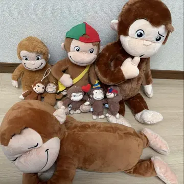 호기심 많은 조지 봉제 인형 세트