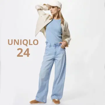UNIQLO 배기 커브 청바지 사이즈 24