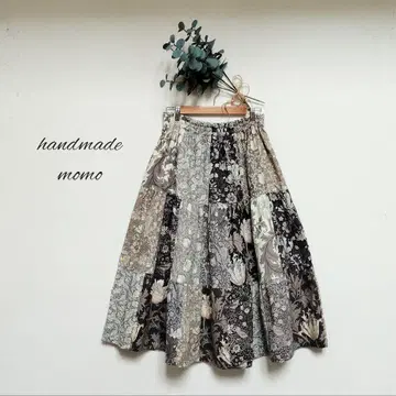 handmade 윌리엄 모리스 패치워크 캉캉 스커트 free