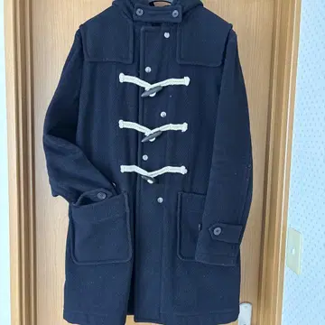 네이비 더플 코트 후드 부착 M 사이즈 컴시즘