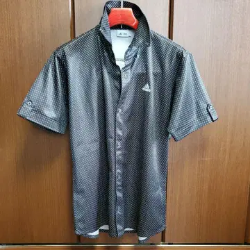 adidas 반팔 셔츠 블랙/화이트 도트