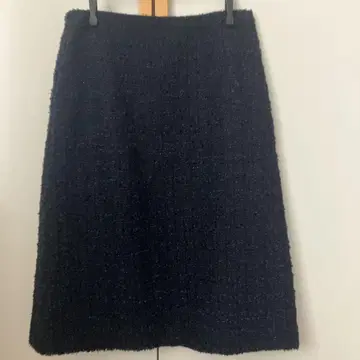 BALLSEY 다크 블루 트위드 타이트 스커트