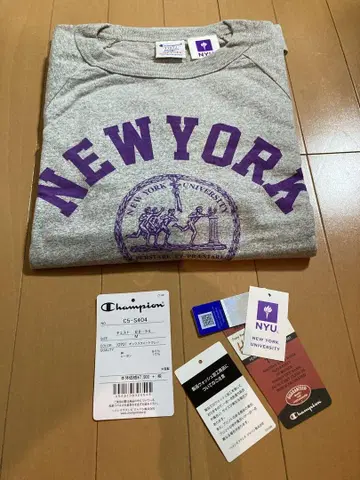 Champion NYU 티셔츠 M 사이즈 그레이