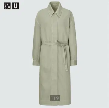 UNIQLO 트렌치코트 롱 셔츠