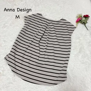 Alma Design [ M ] 스트라이프 슬리브리스 그레이 캐주얼