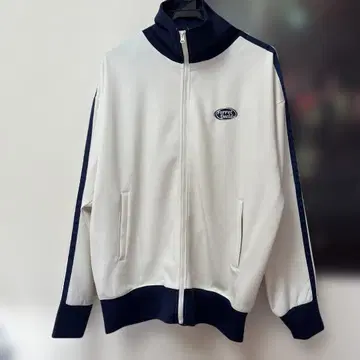 tiptop 오벌 로고 트랙 블루종