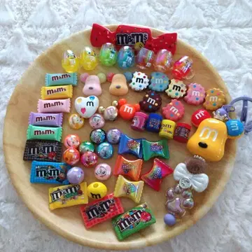 M&M's 데코 부품 커스텀 볼펜 대응 비즈 키링 etc -