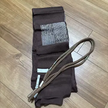 브라운 오비 장식 천 허리띠 포함 세트