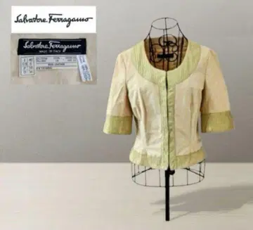 Ferragamo 살바토레 페라가모 노카라 자켓 38 면린넨