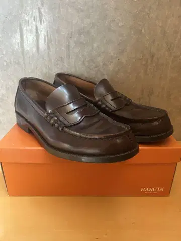 HARUTA 로퍼 다크 브라운