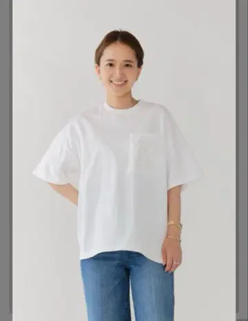 yori 요리 10th TEE 티셔츠 상의 포켓 화이트 반팔