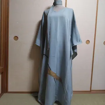 순수 실크 호몬기 기모노 리메이크 롱 드레스 세미 오더