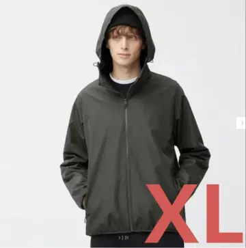 GU 윈드프루프 쉘 후드티 XL 다크 그린