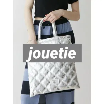 jouetie 메탈릭 퀼팅 토트 BAG 체인 없음