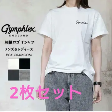 Gymphlex 자수 반팔 T셔츠 2장