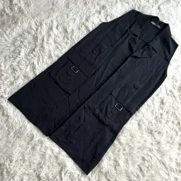 ZARA 자라 베스트 롱 슬리브리스 블랙 M