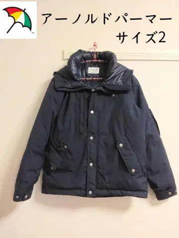 아놀드 파머 네이비 다운 자켓 사이즈 2 겨울용