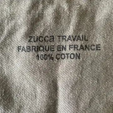 ZUCCA TRAVAIL 토트백 100% 코튼