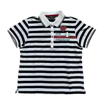 [ 컨디션 최상 ] Munsingwear 여성용 골프 피케 셔츠 보더