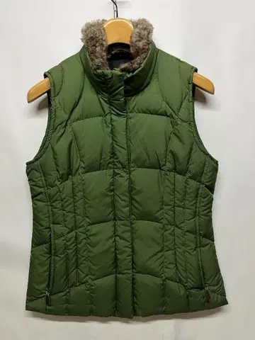 깨끗한 에디바우어 정품 옷깃 보아 다운 베스트 그린 사이즈 S