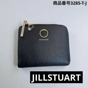 JILLSTUART 이터널 L자 지퍼 접이식 지갑 블랙