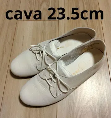 cava 가죽 신발 화이트 23.5cm