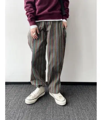 BEAMS BOY 빔즈 보이 멀티 도비 스트라이프 팬츠