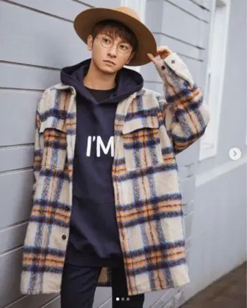 I AM WHAT I AM 체크 무늬 자켓 아타에 신지로
