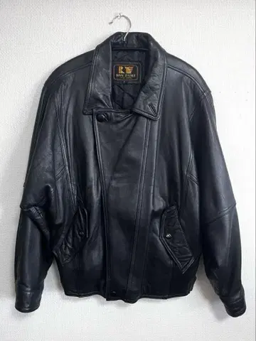 90s 천연 가죽 가죽 자켓 가죽 블루종 블랙