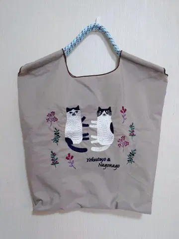 makomaki 에코백 고양이 자수