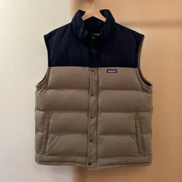 patagonia 다운 베스트 네이비/베이지 XL