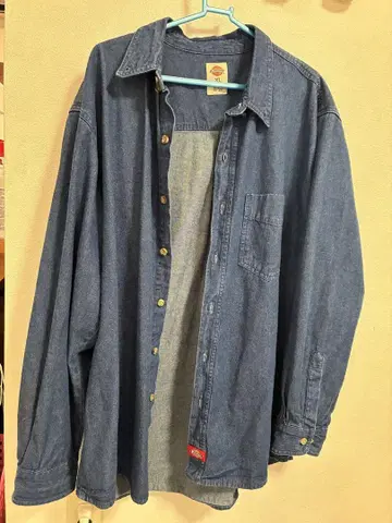 Dickies 데님 셔츠 XL 인디고 블루
