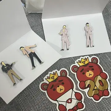 동방신기 니코이치 핑 배지 + TB 스티커