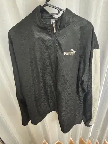 PUMA 블랙 저지 집업