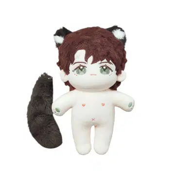 무속성 봉제 인형 20cm 본체 옷 갈아입히기 인형 귀 옷 갈아입기