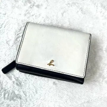 에네스베 3단 폴더형 지갑 여성용 agnes b. 미니 지갑 천연 가죽