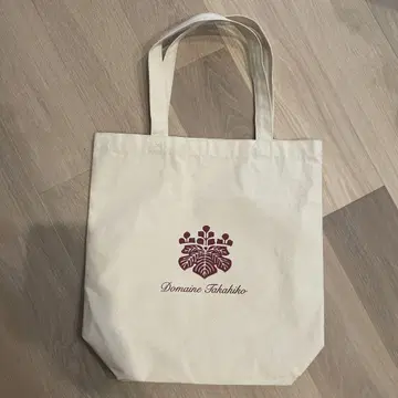 도멘 타카히코 와인 컬러 로고 토트백